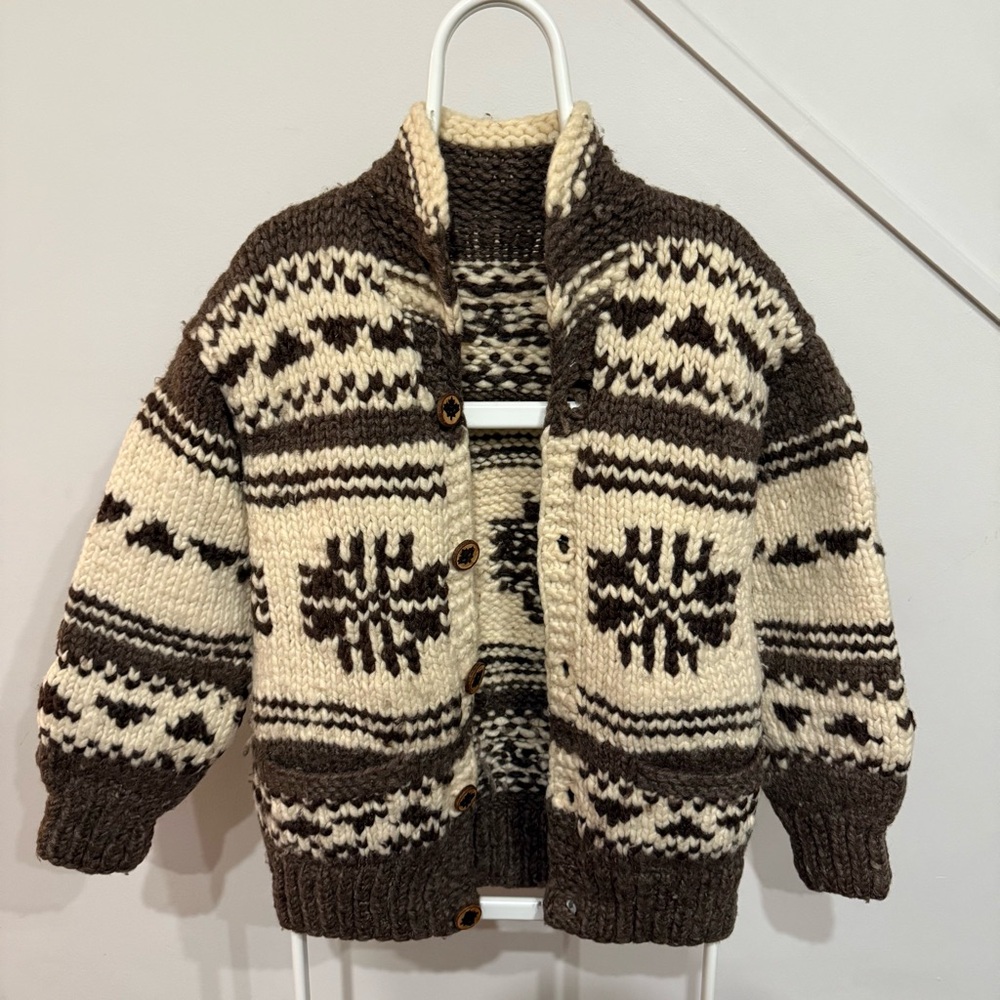 Heavy Cowichan Wool Knit Sweater